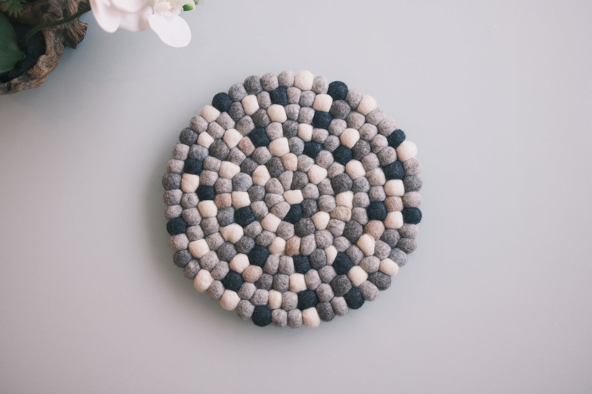 40cm Round Natural Rug