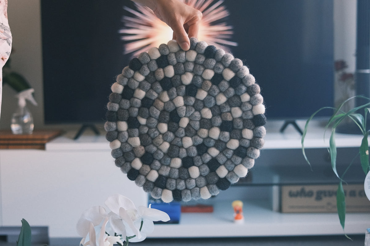 40cm Round Natural Rug