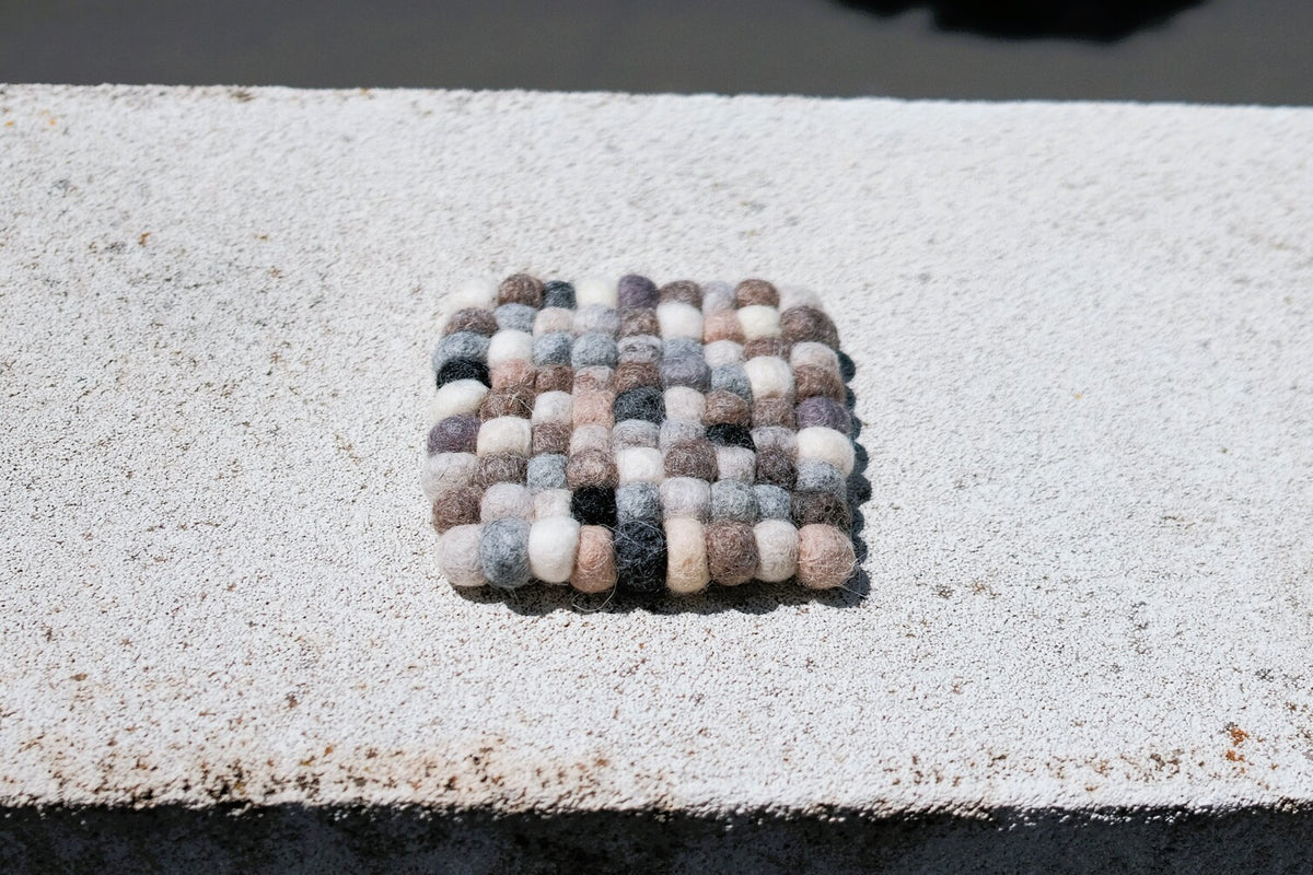 10cm Natural Tea Coasters, Set of 4